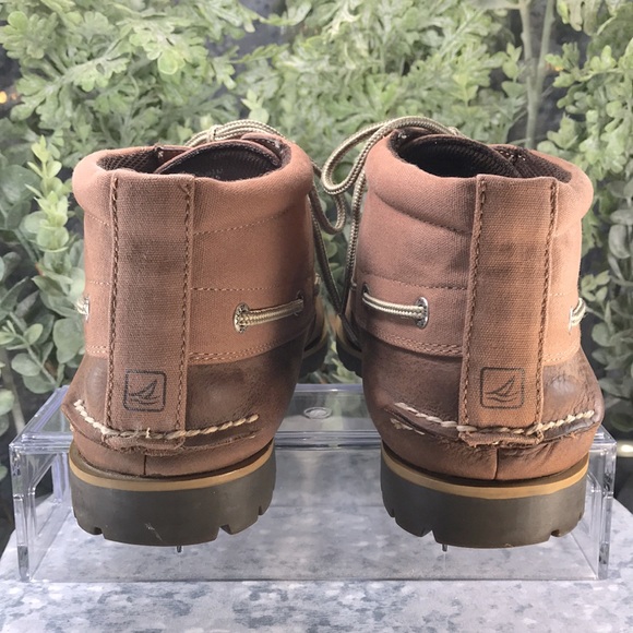 Sperry Top Sider Carson Brown Leather Chukka LaceUp Boots Men’s 9.5M🌟Like NEW🌟 - Picture 5 of 9